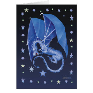 Cartão Dragão da estrela azul