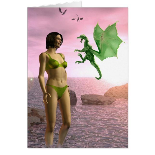 Cartão Dragão da praia (Frente)