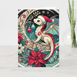 Cartão Dragão de Natal