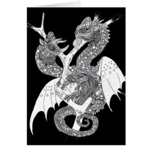 Cartão Dragão do camaleão