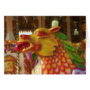 Cartão Dragão do carrossel