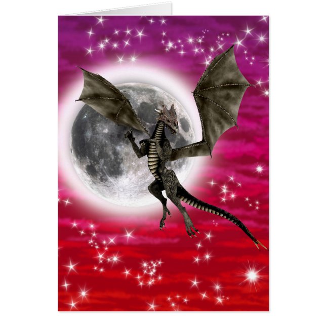 Cartão Dragão escuro (Frente)