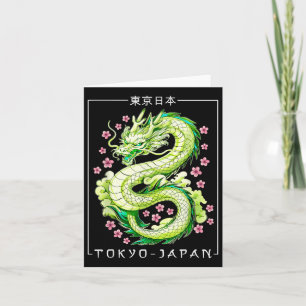 Cartão Dragão Japonês Tóquio Japão anos 80 Ani Mítico Asi