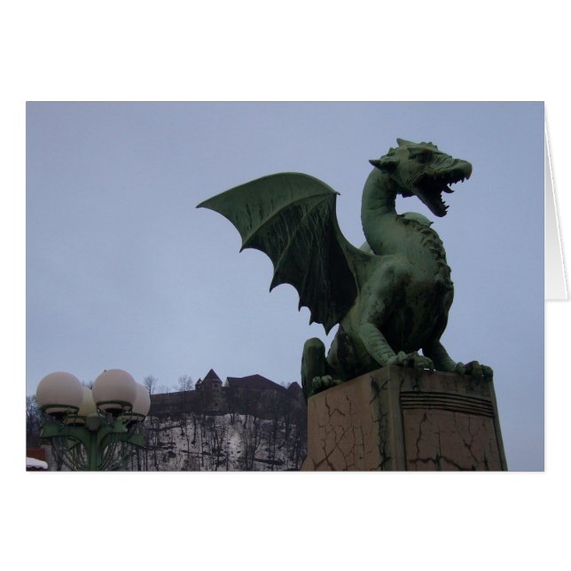 Cartão dragão ljubljana (Frente Horizontal)