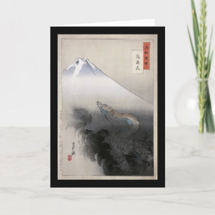 Cartão Dragão que aumenta às belas artes de Ogata Gekko