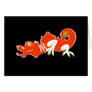 Cartão Dragão vermelho