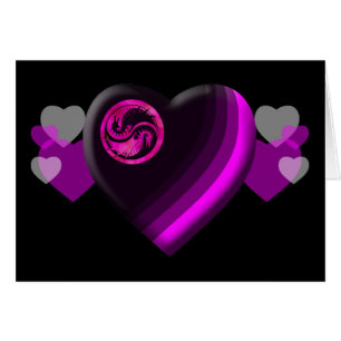 Cartão Dragão Yin Yang