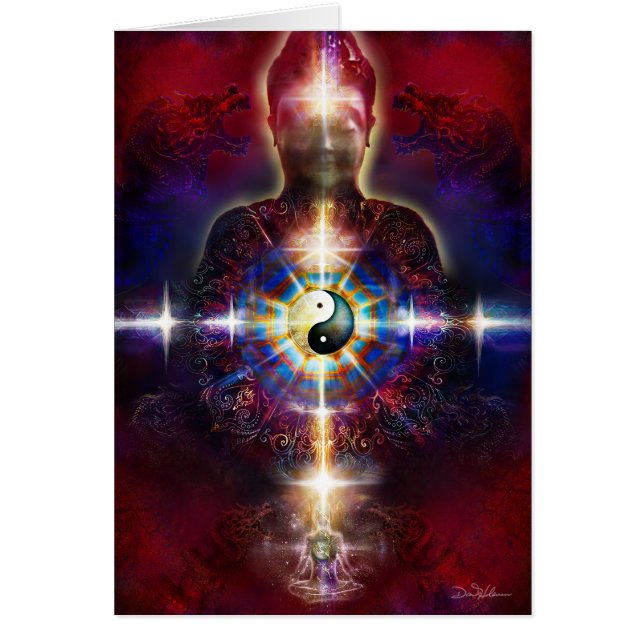 Cartão Dragões 8 de V064 BaGua Buddha (Frente)