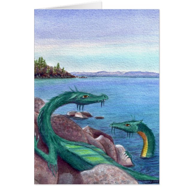 Cartão Dragões de Lake Tahoe (Frente)