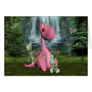 Cartão Dragões e libélulas