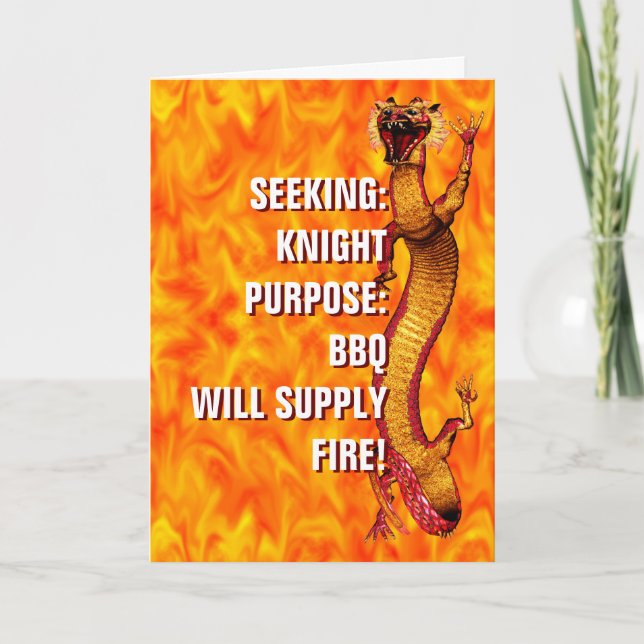 Cartão Dragon Birthday (Frente)