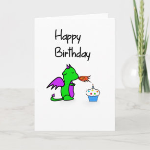 Cartão Dragon Birthday Card