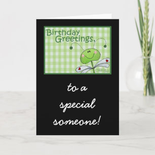 Cartão Dragon Fly Birthday personalize
