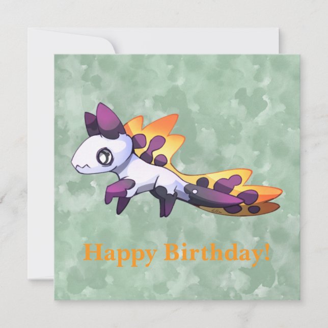 Cartão Dragon let’s Party  (Frente)