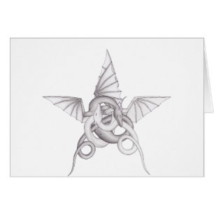 Cartão Dragon Pentagram
