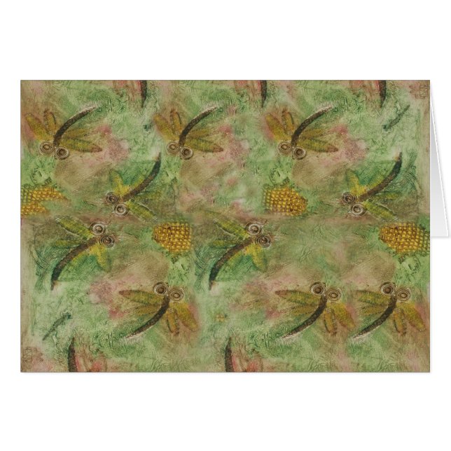 Cartão Dragonfly Cotton Candy (Frente Horizontal)