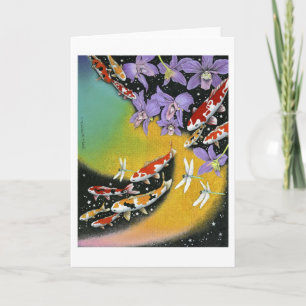Cartão Dragonfly Dream VIII (Dawn in the Fish Pond)