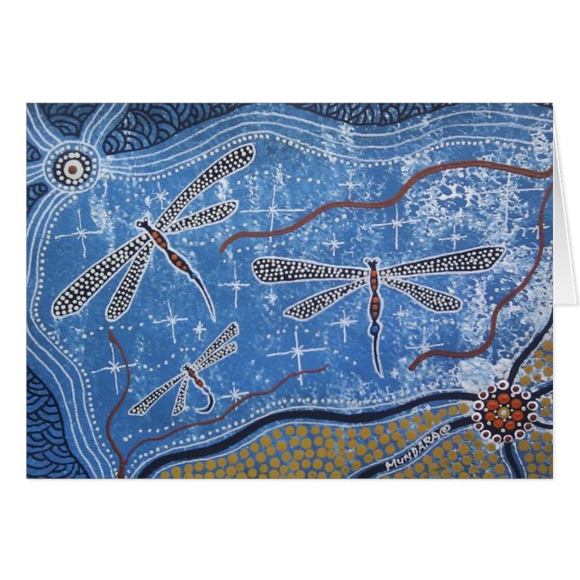 Cartão DRAGONFLY DREAMING Card (Frente Horizontal)