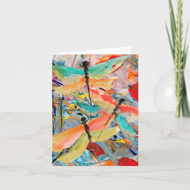 Cartão Dragonfly Frenzy (Frente)