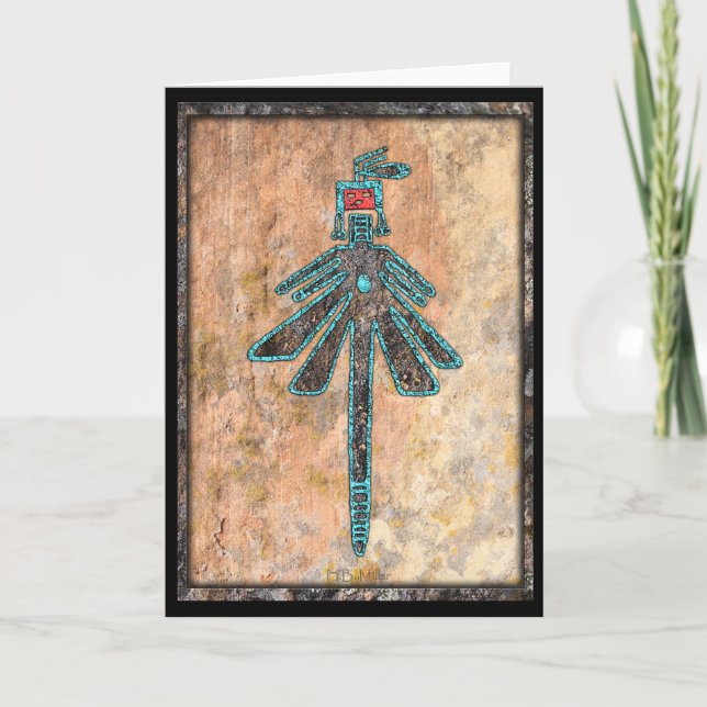 Cartão Dragonfly, Mitologia de Insetos (Frente)