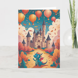 Cartão Dragon's Confetti Castle Bash