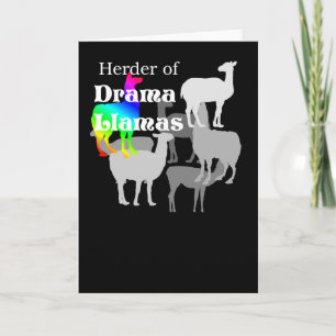 Cartão Drama Llama Herder Notecard
