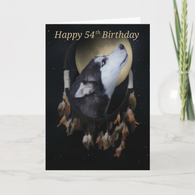 Cartão Dream Catcher Happy 54º aniversário (Frente)