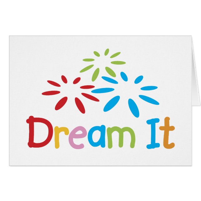 Cartão Dream It (Frente Horizontal)