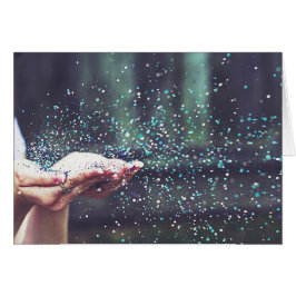 Cartão Dream Whimsic Party Sparkle soprando a arte brilha