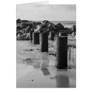 Cartão Dreamall Seawall Grayscale