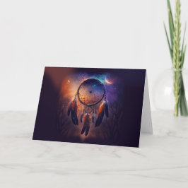 Cartão Dreamcatcher na floresta