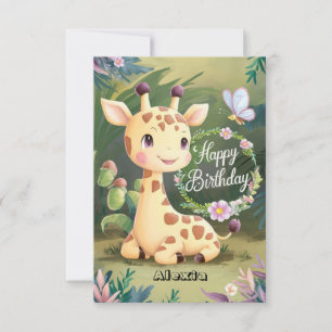 Cartão DreamLittle Giraffe Birthday