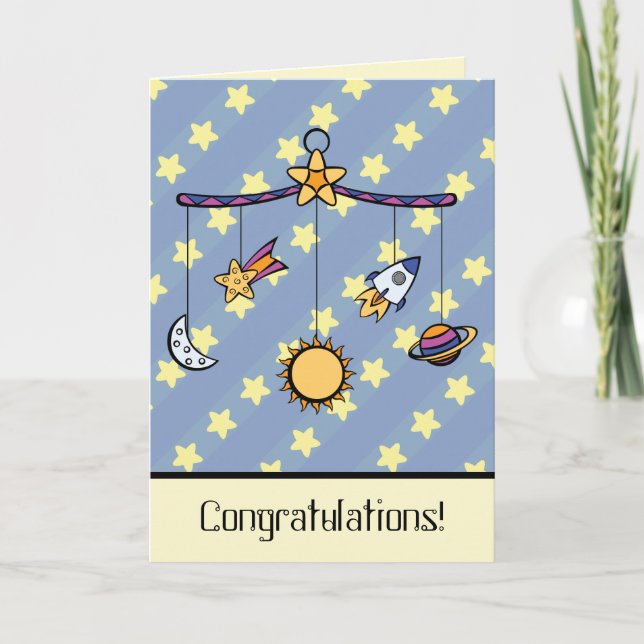 Cartão Dreams de Space Mobile Greeting Card (Frente)