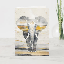 Cartão Dreamwoven Guardian Elephant Greeting Card