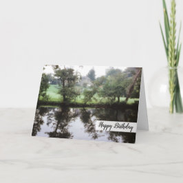 Cartão Dreamy Happy Birthday, Princesa Castelo de Scenery