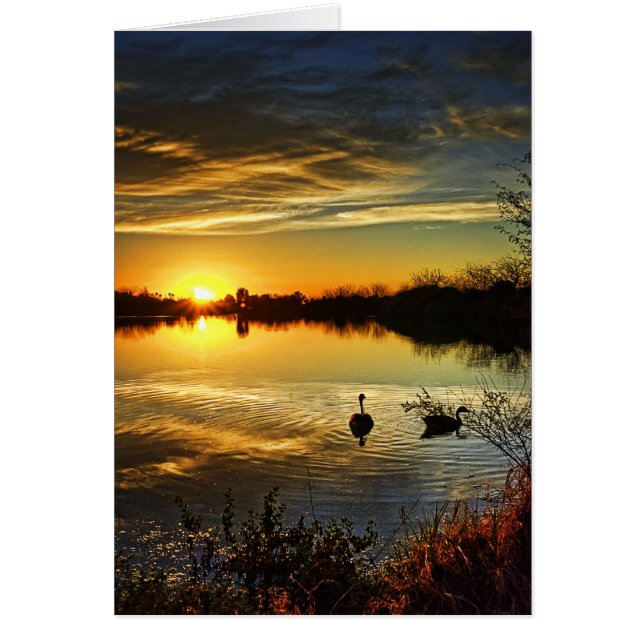 Cartão Dreamy Sunset (Frente)