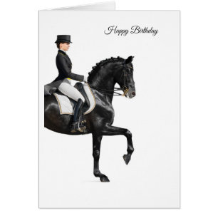 Cartão Dressage Birthday