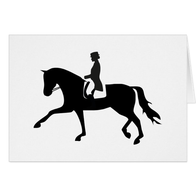 Cartão Dressage Horse (Frente Horizontal)