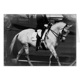 Cartão Dressage Horse Grunge