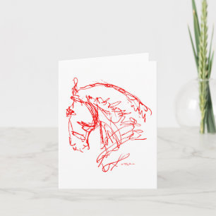Cartão Dressage: Noble Nose Card - Red