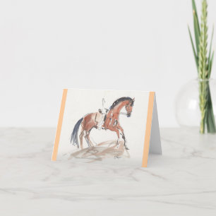 Cartão Dressage Note Card