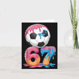 Cartão Drip de Futebol Número 67 Jogador de Futebol Mascu