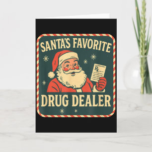 Cartão Droga Favorita de Papai Noel no Natal Técnico de F