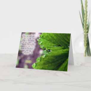 Cartão "Drop in the Ocean" Rumi Greeting Card