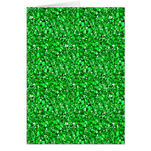 Cartão Druzy Crystal - esmeralda verde