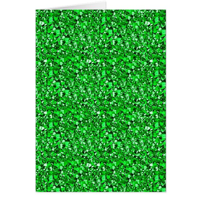 Cartão Druzy Crystal - esmeralda verde (Frente)