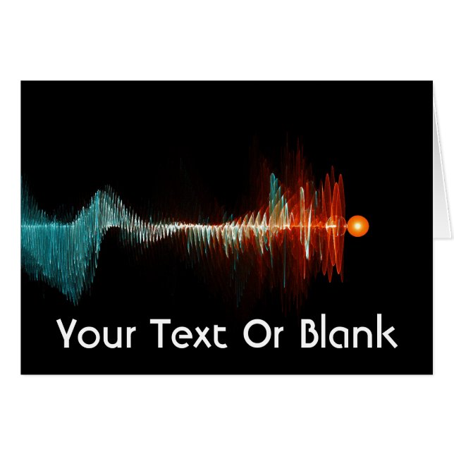 Cartão Dualidade de Onda de Partículas (Frente Horizontal)