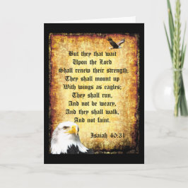 Cartão Duas Águias com Isaiah 40:31