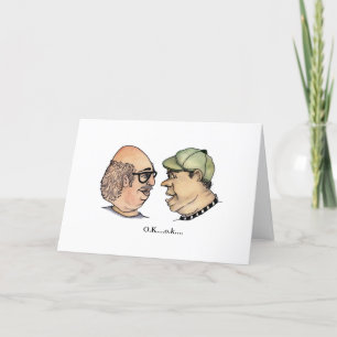 Cartão Duas Caras Engraçadas e Seus Medicamentos