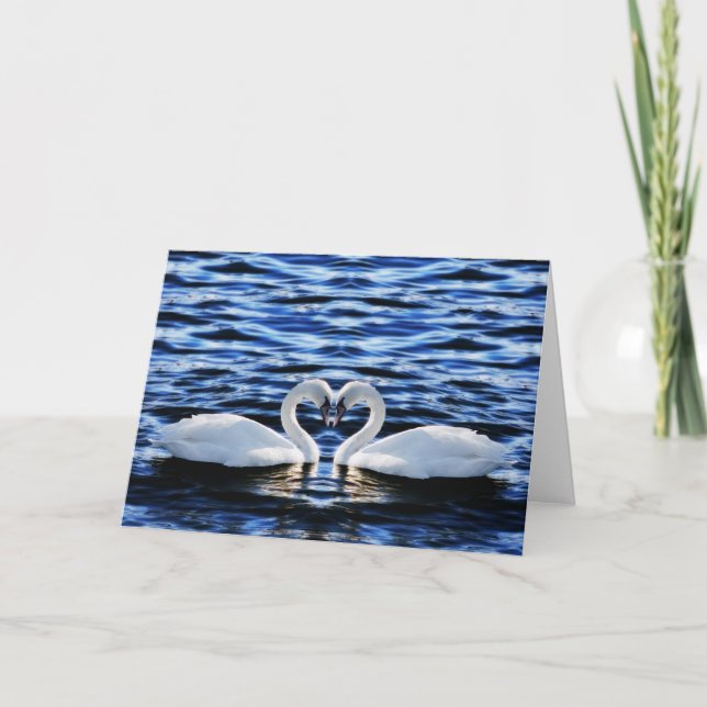 Cartão Duas cisnes (Frente)